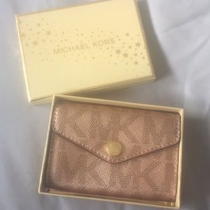 Rose Gold Safiano Michael Kors Wallet